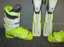HEAD SUPERSHAPE TEAM 117cm + Lyžáky 23,5cm