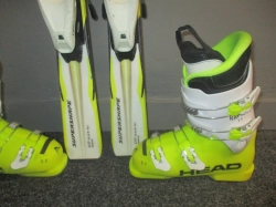 HEAD SUPERSHAPE TEAM 117cm + Lyžáky 23,5cm