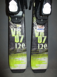 Juniorské lyže DYNAMIC VR 07 120cm + Lyžiarky 23,5cm, VÝBORNÝ STAV