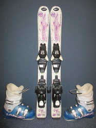 Detské lyže DYNAMIC LIGHT ELVE 80cm + Lyžiarky 17,5cm, SUPER STAV
