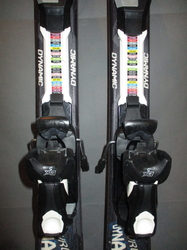 Juniorské lyže DYNAMIC VR 07 120cm + Lyžiarky 23,5cm, SUPER STAV