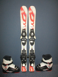 Detské lyže DYNAMIC VR 07 80cm + Lyžiarky 17,5cm, SUPER STAV