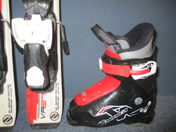 Detské lyže DYNAMIC VR 07 80cm + Lyžiarky 17,5cm, SUPER STAV