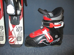 Detské lyže DYNAMIC VR 07 100cm + Lyžiarky 19,5cm, SUPER STAV