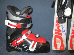 Detské lyže DYNAMIC VR 07 110cm + Lyžiarky 22,5cm, SUPER STAV