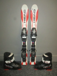 HEAD SUPERSHAPE TEAM 77cm + Lyžáky 18cm