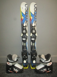 SALOMON X-RACE 80cm + Lyžáky 17,5cm
