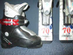 ROSSIGNOL BANDIT 80cm + Lyžiarky 17,5cm