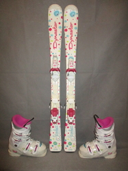 Detské lyže DYNASTAR STARLETT 110cm + Lyžiarky 23cm, SUPER STAV