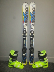 SALOMON X-RACE 110cm + Lyžáky 23,5cm
