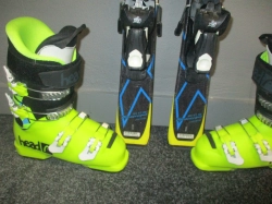 SALOMON X-RACE 110cm + Lyžáky 23,5cm