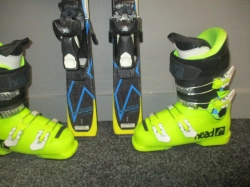 SALOMON X-RACE 110cm + Lyžáky 23,5cm