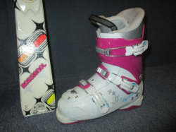 ROSSIGNOL DIVA 130cm + Lyžiarky 24,5cm