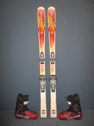 Juniorské lyže DYNASTAR TEAM CHAM 150cm + Lyžiarky 28,5cm, VÝBORNÝ STAV