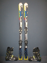 Juniorské lyže SALOMON X-RACE 150cm + Lyžiarky 28,5cm, SUPER STAV