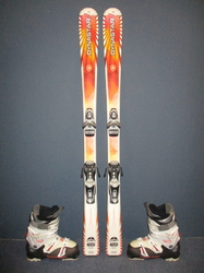 Juniorské lyže DYNASTAR TEAM CHAM 140cm + Lyžiarky 26cm, VÝBORNÝ STAV