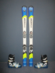 Juniorské lyže DYNASTAR TEAM SPEED 130cm + Lyžiarky 25,5cm, SUPER STAV