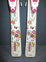 Juniorské lyže ROSSIGNOL FUN GIRL 130cm + Lyžiarky 25cm, SUPER STAV