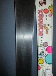 Juniorské lyže ROSSIGNOL FUN GIRL 130cm + Lyžiarky 25cm, SUPER STAV