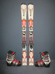 Juniorské lyže ROSSIGNOL PURSUIT 120cm + Lyžiarky 24,5cm, SUPER STAV