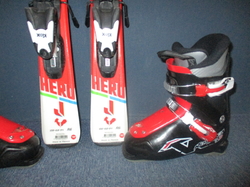ROSSIGNOL HERO 100cm + Lyžiarky 20,5cm