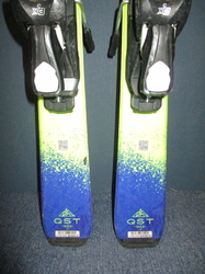 Juniorské lyže SALOMON QST MAX Jr 120cm + Lyžiarky 24cm, VÝBORNÝ STAV