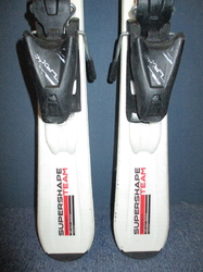 Detské lyže HEAD SUPERSHAPE 107cm + Lyžiarky 22,5cm, SUPER STAV