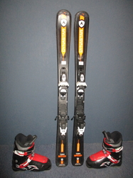 Detské lyže DYNASTAR TEAM SPEED 110cm + Lyžiarky 22,5cm, SUPER STAV