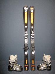 Juniorské lyže DYNASTAR TEAM SPEED 120cm + Lyžiarky 23cm, SUPER STAV