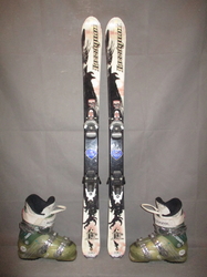 Juniorské lyže ROSSIGNOL BANDIT Jr 118cm + Lyžiarky 23,5cm, VÝBORNÝ STAV