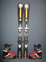 Detské lyže DYNASTAR TEAM SPEED 100cm + Lyžiarky 21,5cm, SUPER STAV