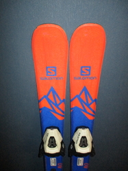 Detské lyže SALOMON QST MAX Jr 80cm + Lyžiarky 17,5cm, SUPER STAV