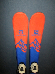 Detské lyže SALOMON QST MAX Jr 90cm + Lyžiarky 18,5cm, SUPER STAV