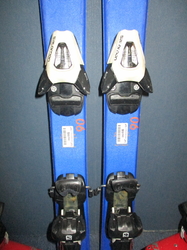 Detské lyže SALOMON QST MAX Jr 90cm + Lyžiarky 18,5cm, SUPER STAV