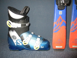 Juniorské lyže SALOMON QST MAX Jr 130cm + Lyžiarky 25,5cm, SUPER STAV
