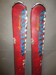 Juniorské lyže NORDICA HOTROD 130cm + Lyžiarky 25,5cm, VÝBORNÝ STAV
