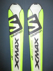 Juniorské lyže SALOMON X-MAX Jr 120cm + Lyžiarky 24,5cm, SUPER STAV