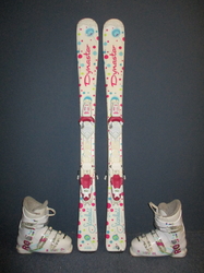 Detské lyže DYNASTAR STARLETT 110cm + Lyžiarky 21,5cm, SUPER STAV