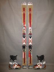 Carvingové lyže ROSSIGNOL UNIQUE 4 156cm + Lyžiarky 26,5cm, VÝBORNÝ STAV