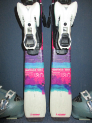 Juniorské lyže ATOMIC VANTAGE GIRL 130cm + Lyžiarky 25,5cm, SUPER STAV