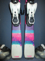Juniorské lyže ATOMIC VANTAGE GIRL 130cm + Lyžiarky 25,5cm, SUPER STAV