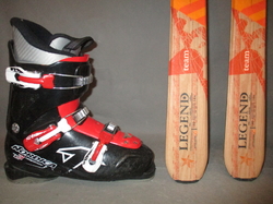 Juniorské lyže DYNASTAR LEGEND 140cm + Lyžiarky 26,5cm, VÝBORNÝ STAV   