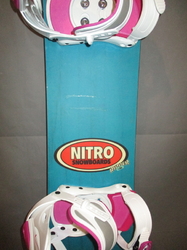 Snowboard NITRO RIPPER 132cm + nové viazanie, VÝBORNÝ STAV