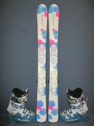 Juniorské lyže DYNASTAR SALSA 116cm + Lyžiarky 23,5cm, SUPER STAV