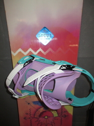 Snowboard SALOMON LOTUS 138cm + NOVÉ viazanie, VÝBORNÝ STAV