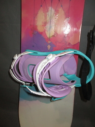 Snowboard SALOMON LOTUS 138cm + NOVÉ viazanie, VÝBORNÝ STAV