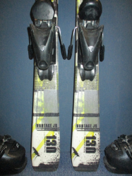 Juniorské lyže ATOMIC VANTAGE 130cm + Lyžiarky 25,5cm, VÝBORNÝ STAV