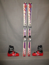 Juniorské lyže SPEEDRACER COMP 140cm + Lyžiarky 26cm, VÝBORNÝ STAV