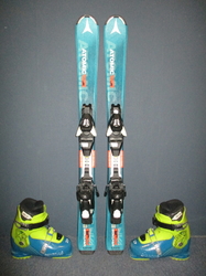 Detské lyže ATOMIC VANTAGE X 100cm + Lyžiarky 21,5cm, VÝBORNÝ STAV