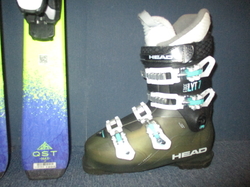 SALOMON QST MAX Jr 130cm + Lyžáky 25,5cm